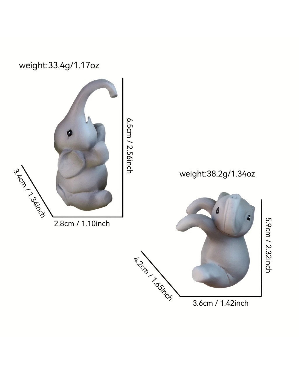 YY5933 2 Adet Sevimli Fil Saksı Süsü Silikon Kalıp YY5933 2 Adet Sevimli Fil Saksı Süsü Silikon Kalıp